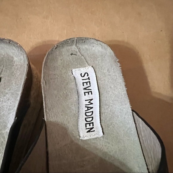 Steve Madden | Hassie Platform Chunky Espadrille Open Toe Slide Sandal Size 7 - Picture 5 of 11